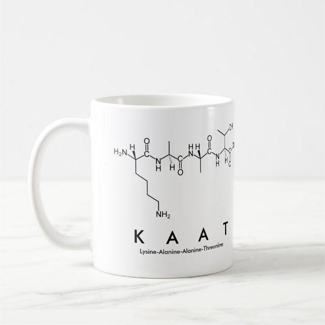 Kaat peptide namn mugg (Vänster)