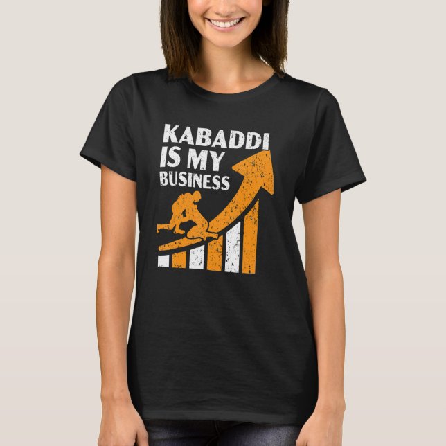 Kabaddi är min indiska business Team Sport Raider  T Shirt (Framsida)