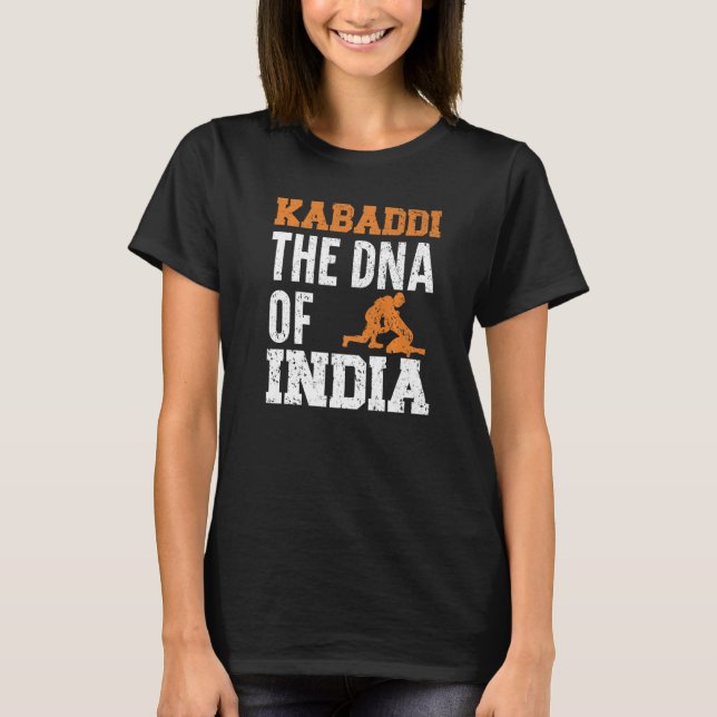 Kabaddi Indiens DNA-spelare Sport Raider T Shirt (Framsida)