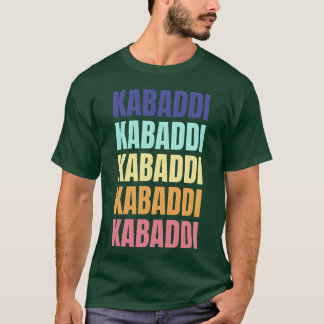 Kabaddi Vintage Färgglatt Sport rolig T Shirt