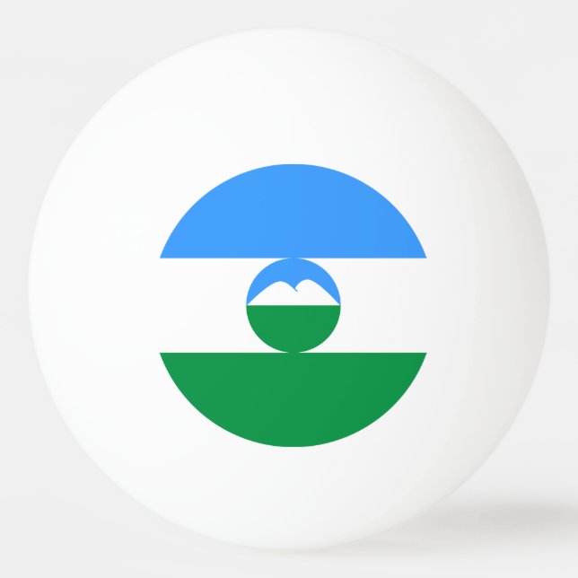 Kabardino Balkaria Flagga Pingisboll (Framsidan)