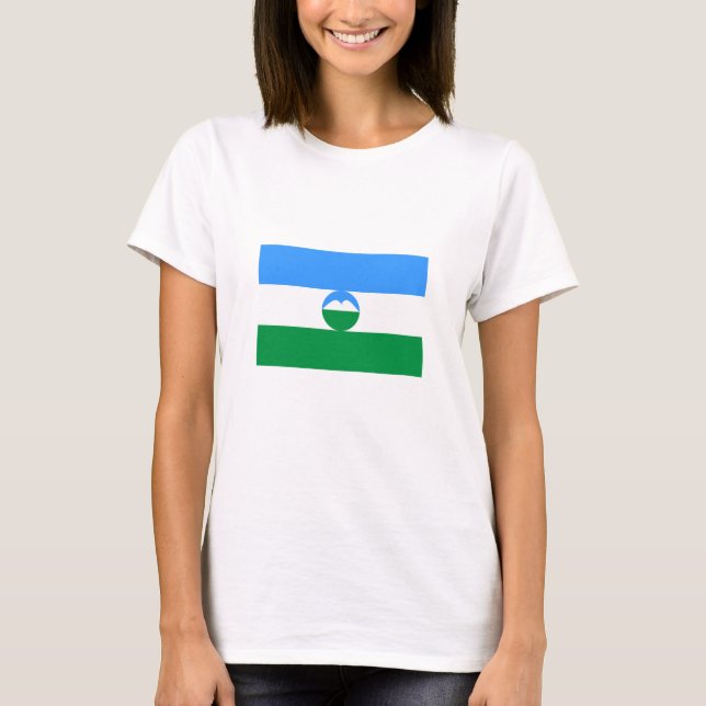 Kabardino Balkaria Flagga T Shirt (Framsida)