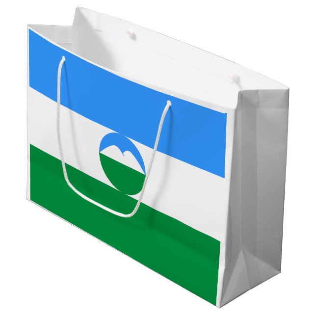 Kabardino-Balkariens flagga (Framsidan Vinklad)