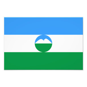 Kabardino-Balkariens flagga Fototryck