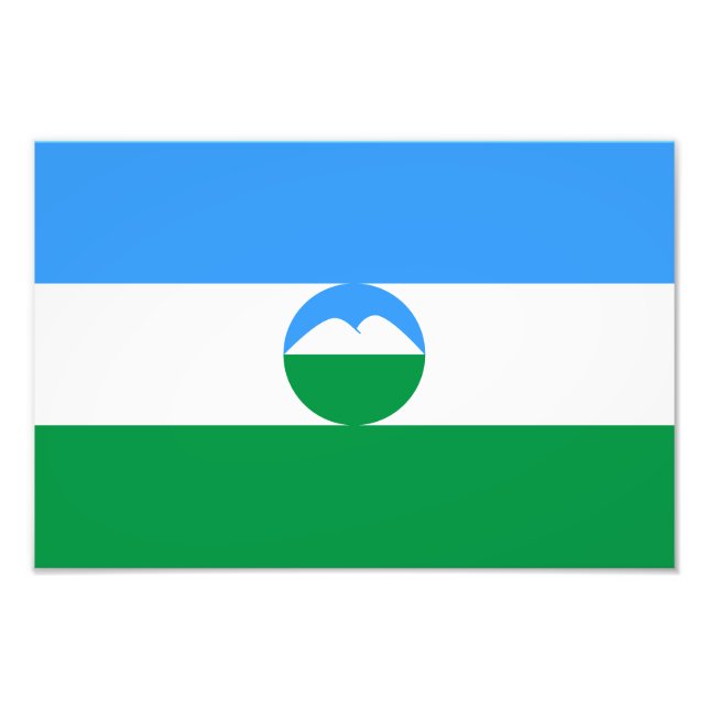 Kabardino-Balkariens flagga Fototryck (Framsidan)