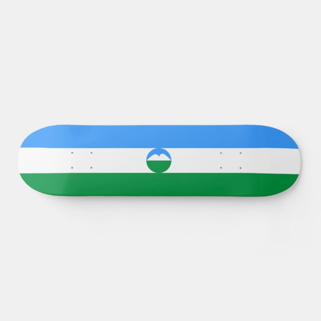 Kabardino-Balkariens flagga Mini Skateboard Bräda 18,5 Cm (Horz)