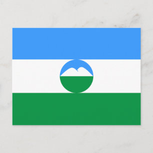 Kabardino-Balkariens flagga Vykort