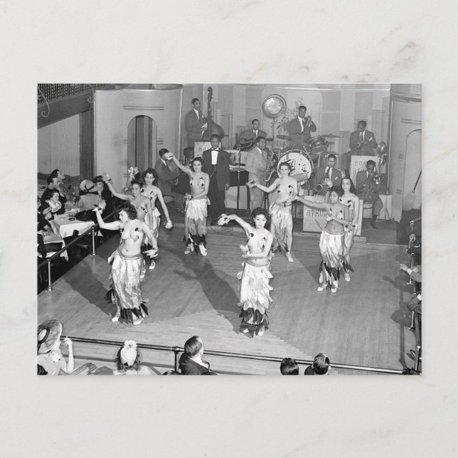 Kabarédansare, 1941 vykort (Framsida)