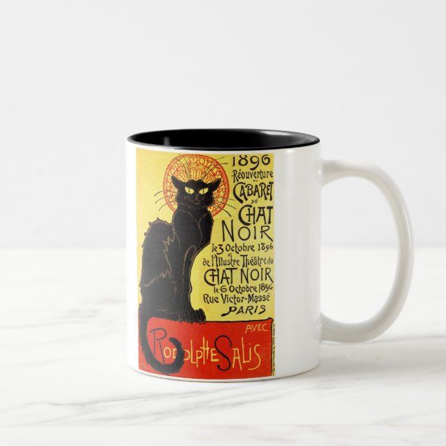 Kabaret du Prata Noir, Steinlen Två-Tonad Mugg (Höger)