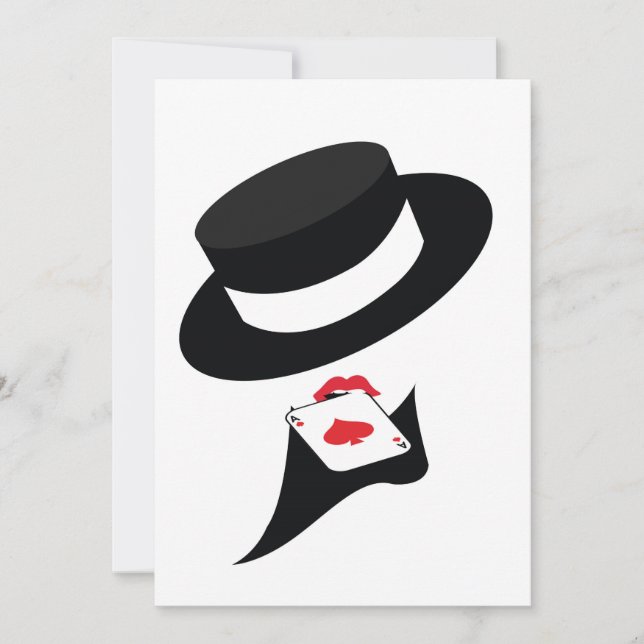 kabaretflicka inbjudningar (Framsida)