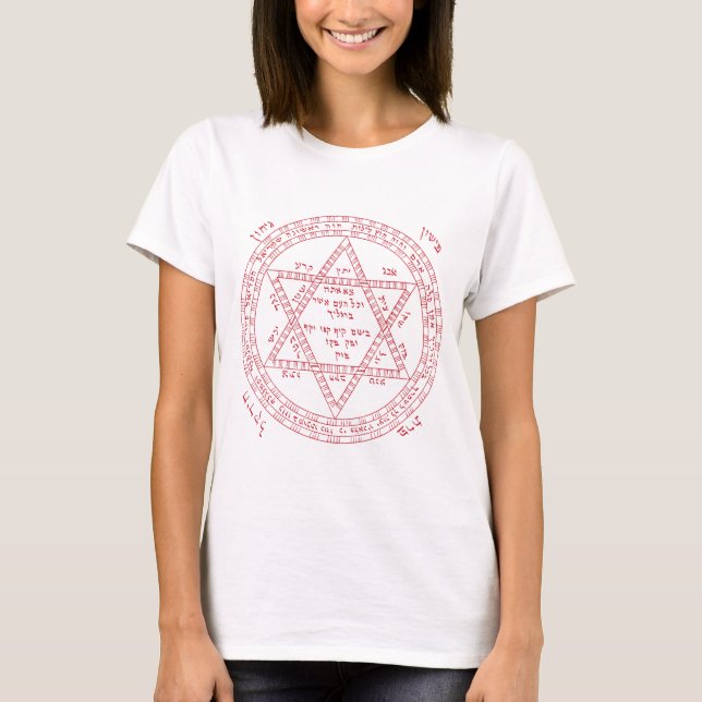 Kabbalah davidsstjärna tröja (Framsida)