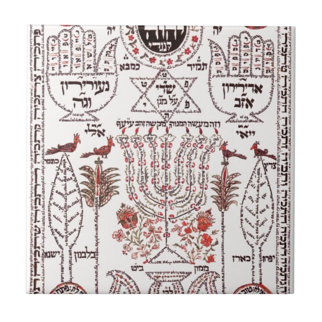 Kabbalah design kakelplatta (Framsidan)