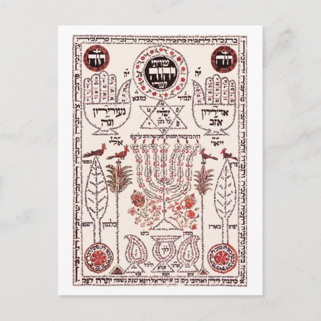 Kabbalah-design Vykort (Framsida)