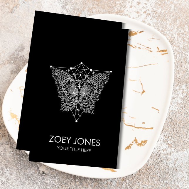 Kabbalah Livets träd Butterfly Ornament Visitkort (Skapare uppladdad)