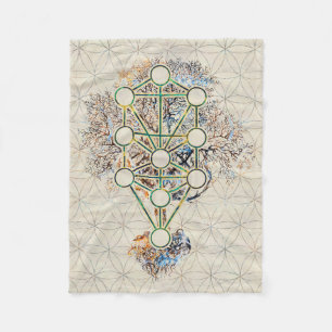 Kabbalah livets träd - Etz Hayim Fleecefilt