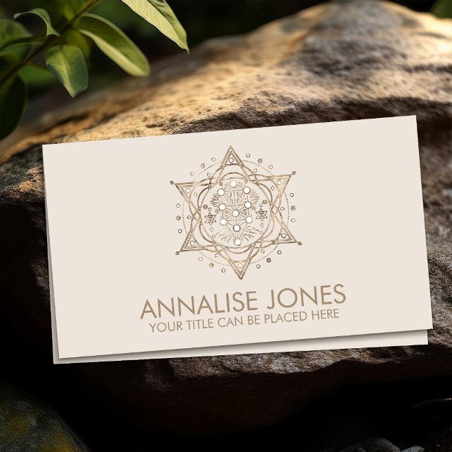 Kabbalah Livets träd Geometry Ornament Visitkort (Skapare uppladdad)