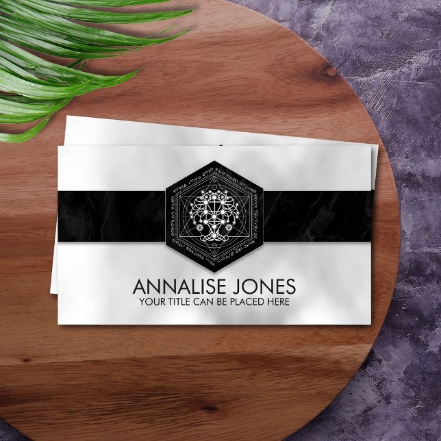 Kabbalah Livets träd Geometry Ornament Visitkort (Skapare uppladdad)