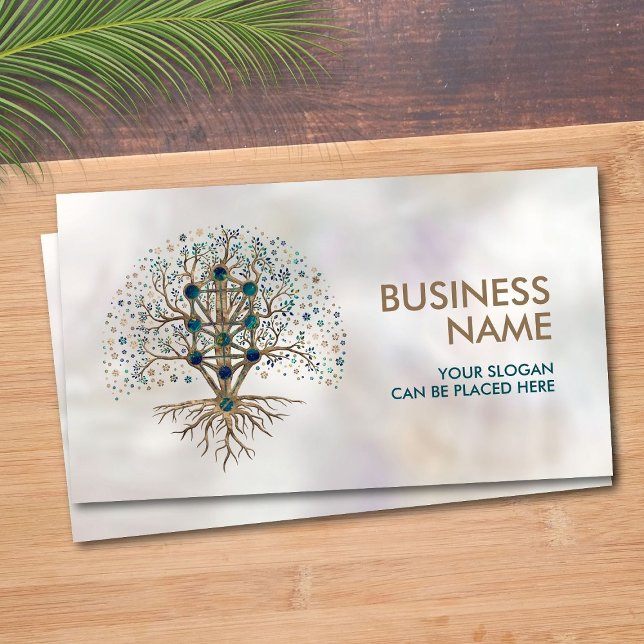 Kabbalah Livets träd Marble och Guld Visitkort (Skapare uppladdad)