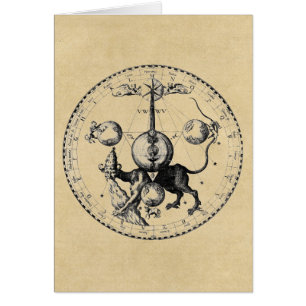 Kabbalah mandala hälsningskort