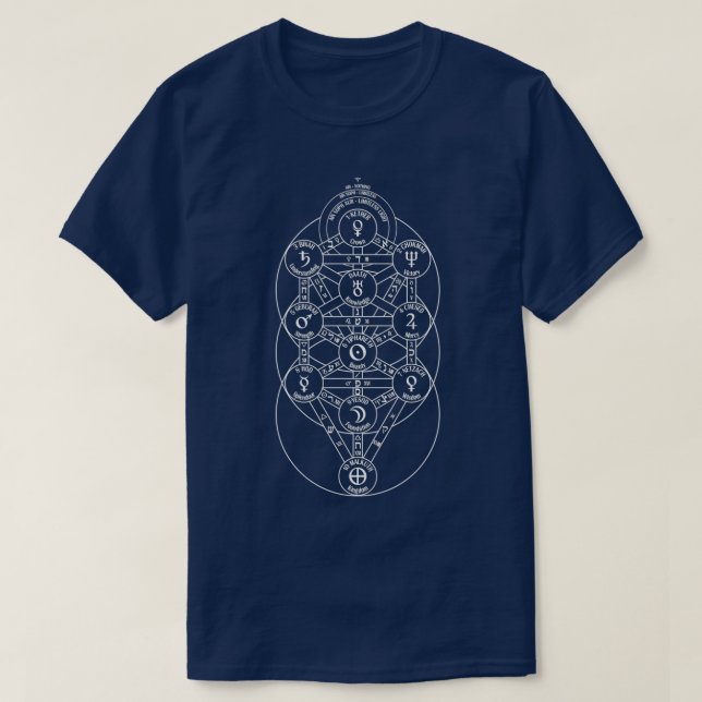 Kabbalistic Livets träd T Shirt (Design framsida)