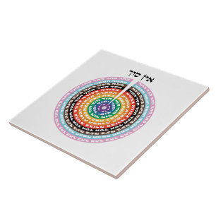 Kabbalistisk skapelse - Hebrew Queer Sefirot Kakelplatta