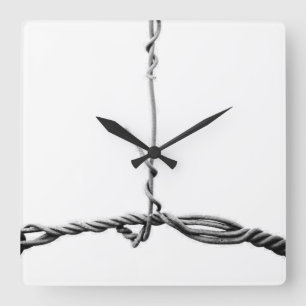 Kabelansluten Fyrkantig Klocka