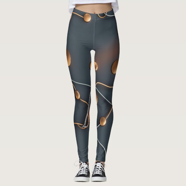 Kabelansluten Leggings (Framsida)