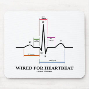 Kabelanslutet för pulsslag (EKG/EKG Sinusrytm) Musmatta