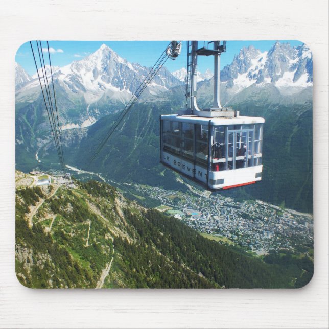 Kabelbil över Chamonix Musmatta (Framsidan)