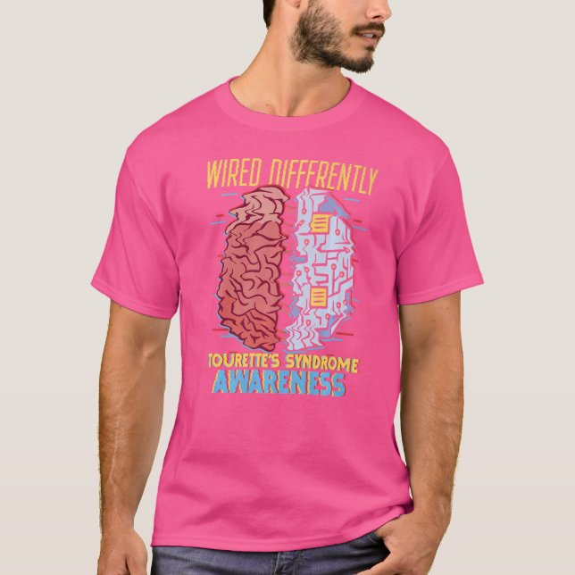 Kabelns syndrom med olika trådar t shirt (Framsida)