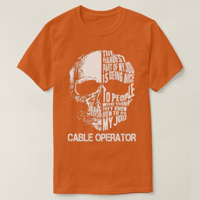 Kabeloperator T Shirt (Design framsida)