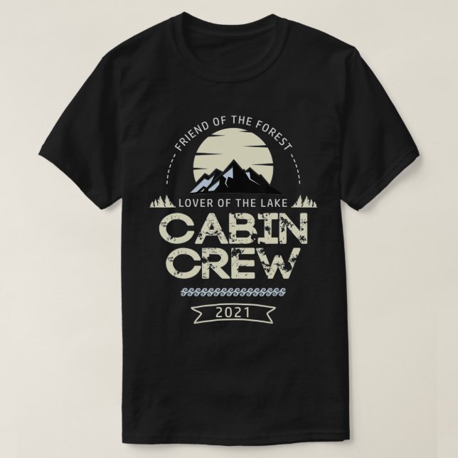 Kabin Crew Friends Family Flight Attendant A T Shirt (Design framsida)