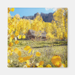 Kabin i aspen magnet