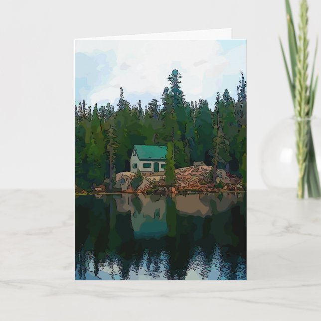 Kabin i bergen inbjudan (Framsida)