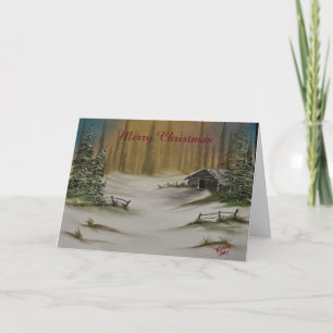 Kabin i skogen helgkort