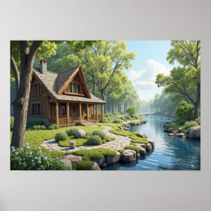 Kabin i skogen poster