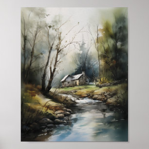 Kabin i Skogen, Skarpsill, skogskassan Poster