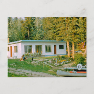 Kabin på Bednesti Sjö 1961 vykort