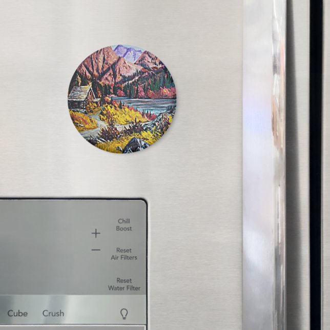 Kabin vid Oljemålningen Sjö Magnet (In Situ (Fridge))