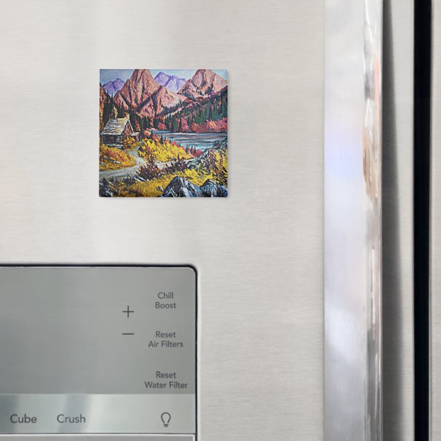 Kabin vid Oljemålningen Sjö Magnet (In Situ (Fridge))