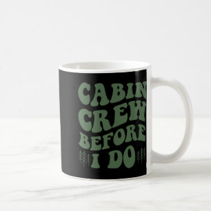 Kabinbesättning innan jag gör bergsbridcamping och kaffemugg