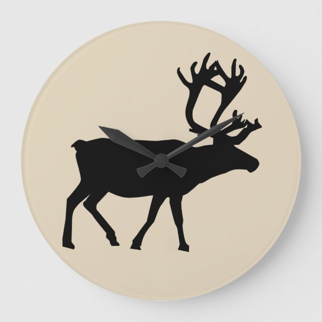 KABINDECOR REINDEER CLOCK STOR KLOCKA (Framsida)