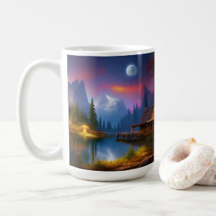 Kabinen i överdelen N Måne Kaffemugg