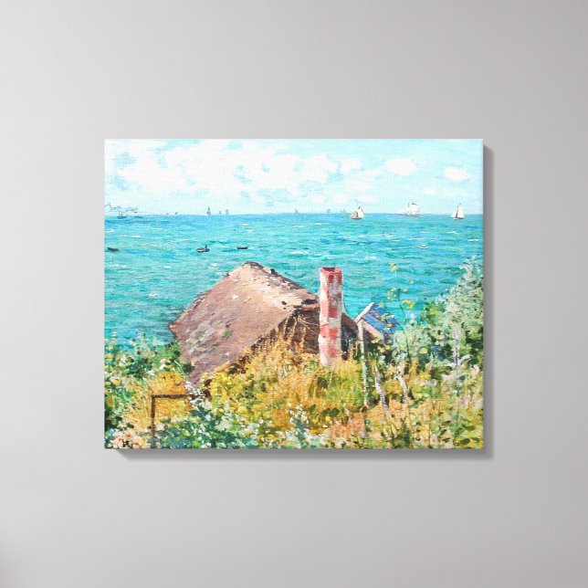 Kabinen på Saint-Adresse Claude Monet Fine Art Canvastryck (Framsida)