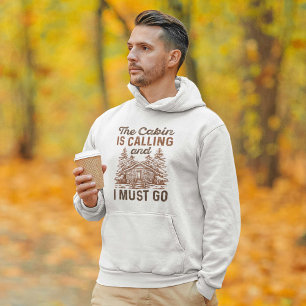 Kabinen ringer och jag måste gå hoodie