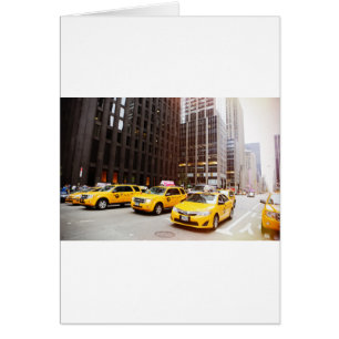 Kabinerna NYC taxi i New York Hälsningskort