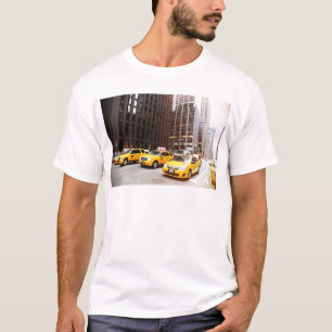 Kabinerna NYC taxi i New York T-shirt