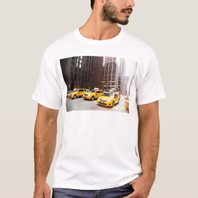 Kabinerna NYC taxi i New York Tee (Framsida)