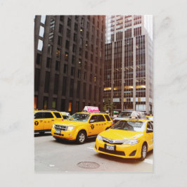 Kabinerna NYC taxi i New York Vykort