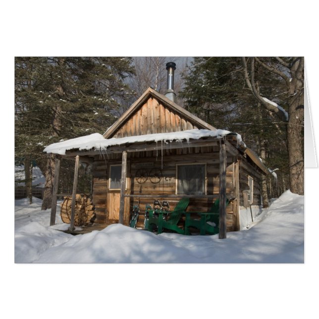 Kabinerna på AMC:s lilla Lyford Pond Hälsningskort (Framsidan Horizontal)
